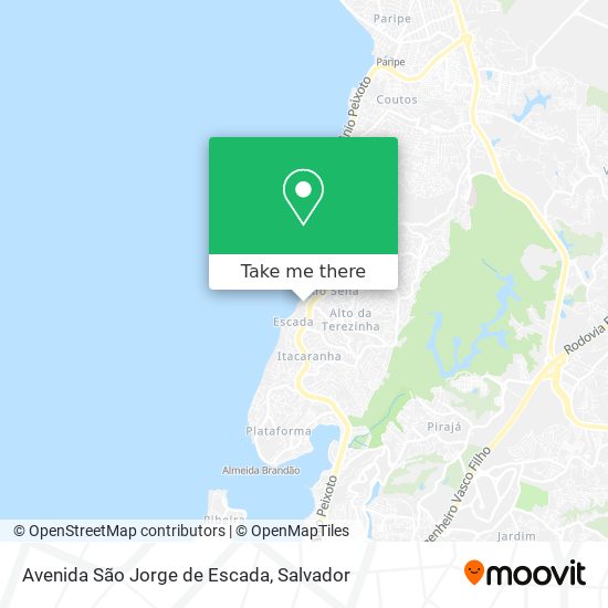 Avenida São Jorge de Escada map