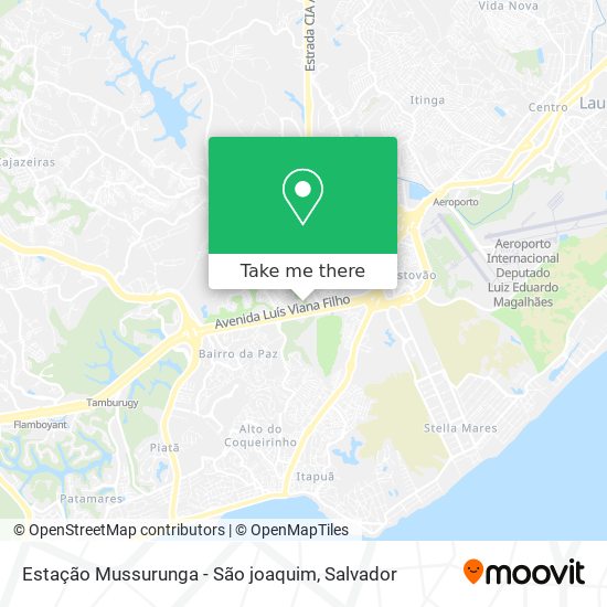 Mapa Estação Mussurunga - São joaquim