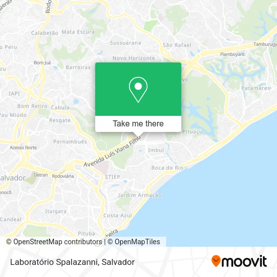 Laboratório Spalazanni map