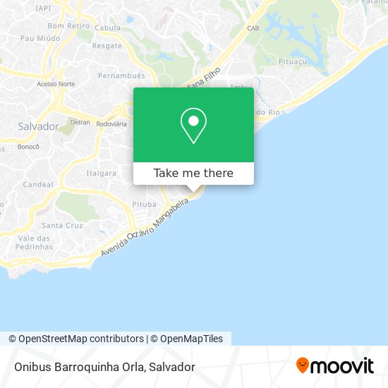 Mapa Onibus Barroquinha Orla