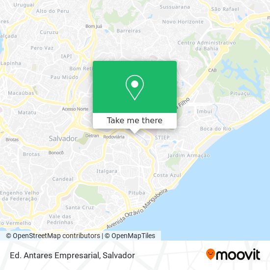 Ed. Antares Empresarial map