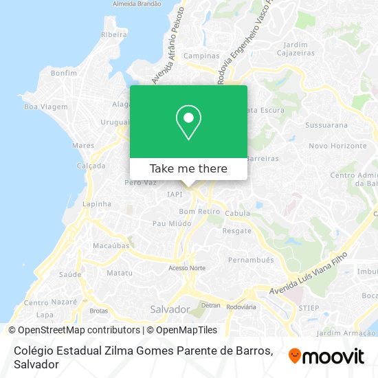 Mapa Colégio Estadual Zilma Gomes Parente de Barros