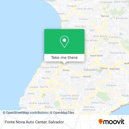 Fonte Nova Auto Center map