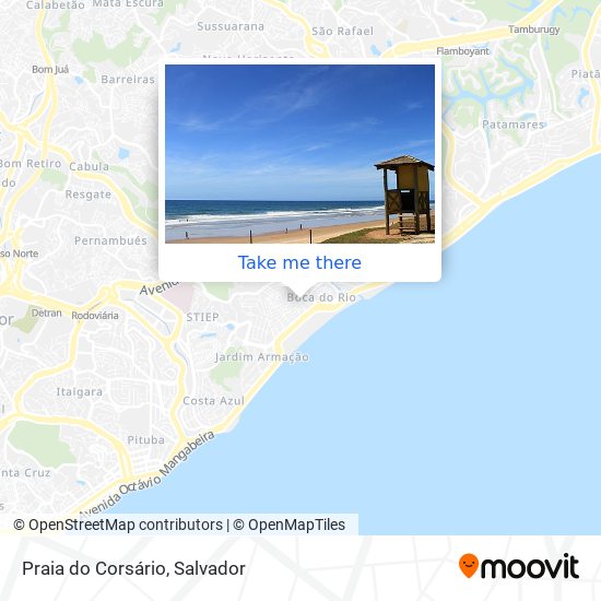 Praia do Corsário map