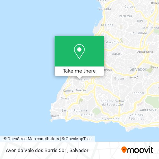 Avenida Vale dos Barris 501 map