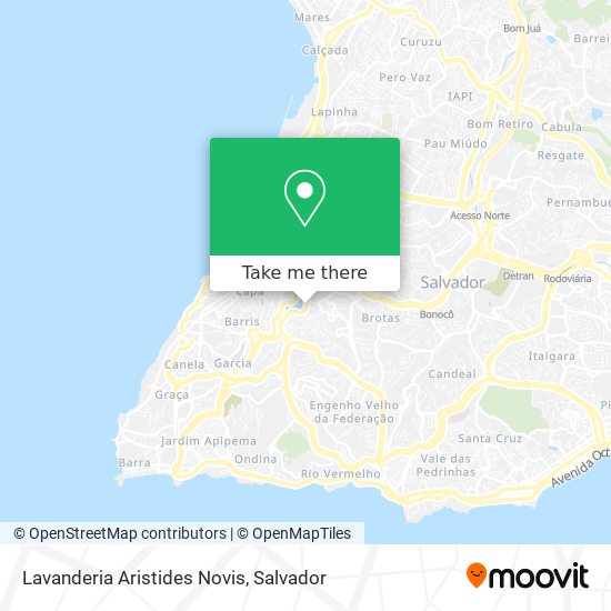 Lavanderia Aristides Novis map