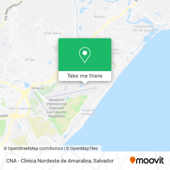 Mapa CNA - Clinica Nordeste de Amaralina