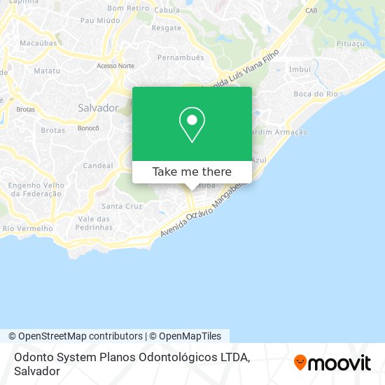 Mapa Odonto System Planos Odontológicos LTDA