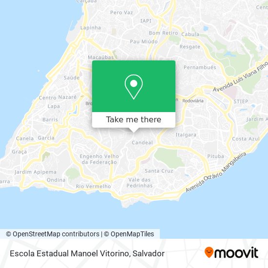 Mapa Escola Estadual Manoel Vitorino