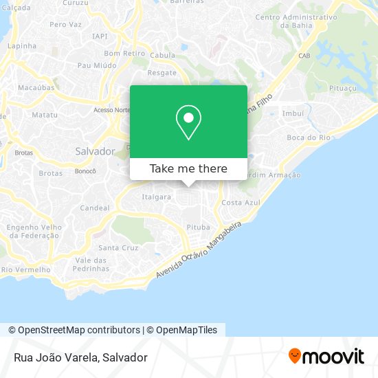 Mapa Rua João Varela