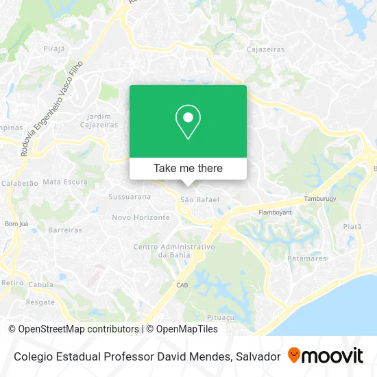 Colegio Estadual Professor David Mendes map