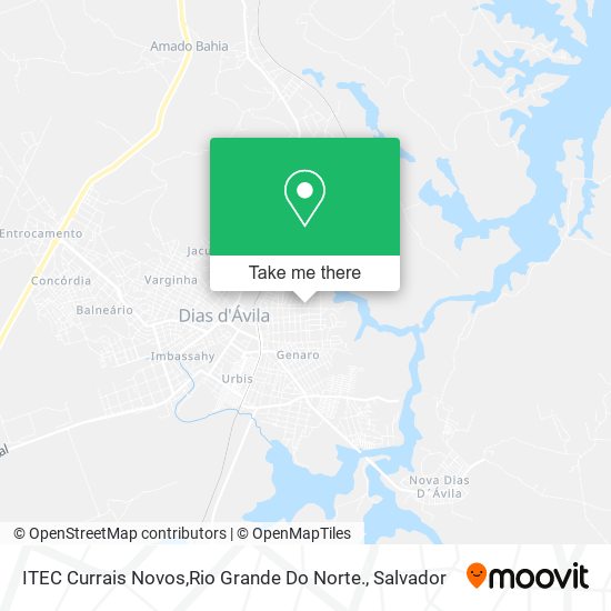 Mapa ITEC Currais Novos,Rio Grande Do Norte.