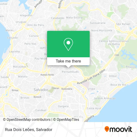 Rua Dois Leões map