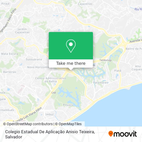 Mapa Colegio Estadual De Aplicação Anisio Teixeira