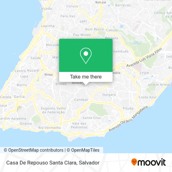 Casa De Repouso Santa Clara map