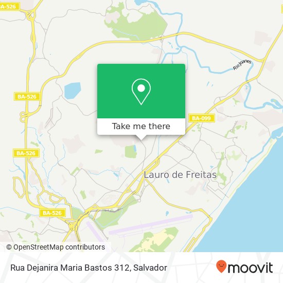 Mapa Rua Dejanira Maria Bastos 312