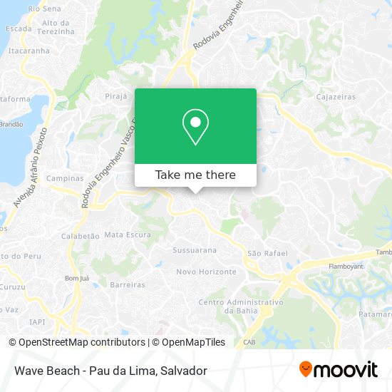 Wave Beach - Pau da Lima map