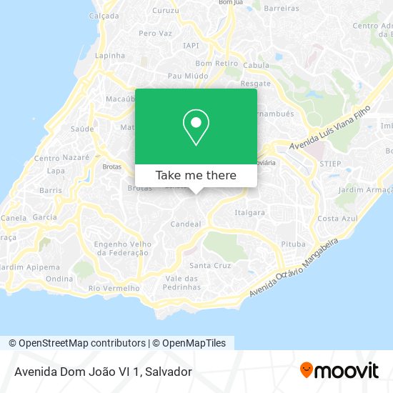 Avenida Dom João VI 1 map