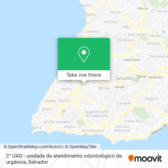 2° UAO - unidade de atendimento odontológico de urgência map