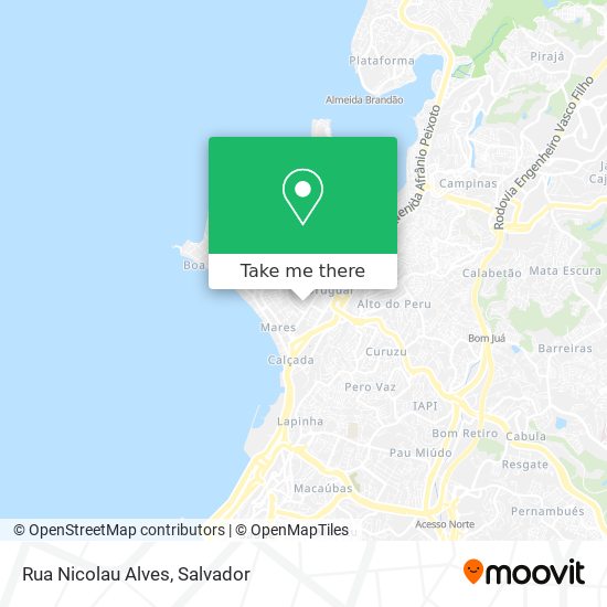 Mapa Rua Nicolau Alves