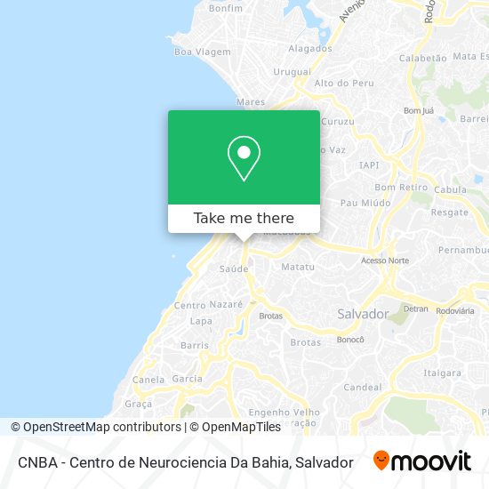 Mapa CNBA - Centro de Neurociencia Da Bahia