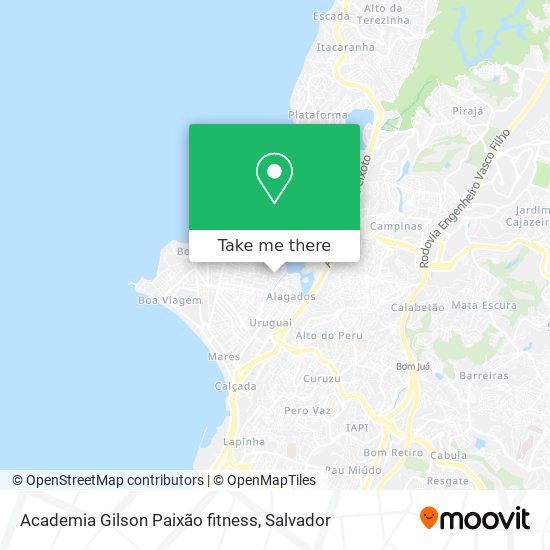 Academia Gilson Paixão fitness map