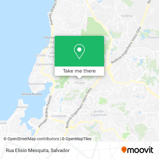 Mapa Rua Elísio Mesquita