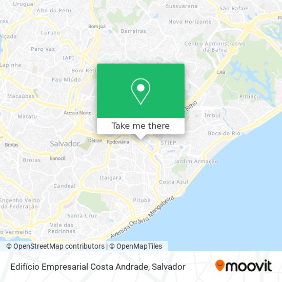 Mapa Edifício Empresarial Costa Andrade