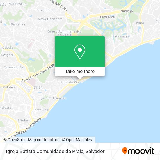 Igreja Batista Comunidade da Praia map