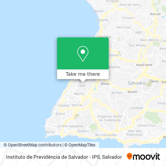 Mapa Instituto de Previdência de Salvador - IPS