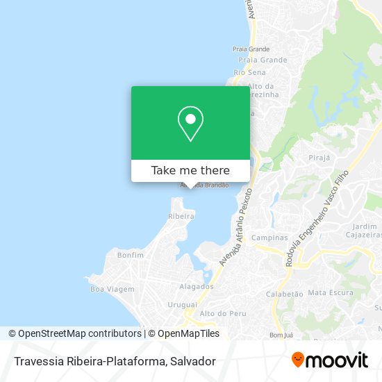 Travessia Ribeira-Plataforma map