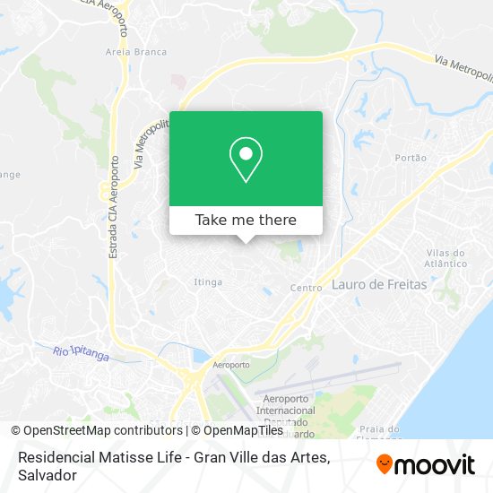 Mapa Residencial Matisse Life - Gran Ville das Artes