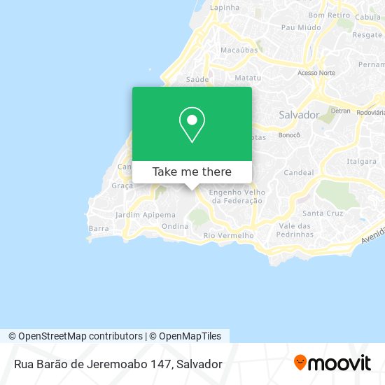 Mapa Rua Barão de Jeremoabo 147