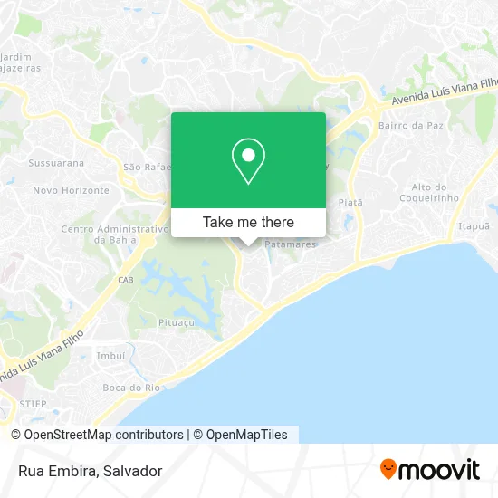 Rua Embira map