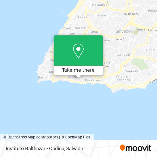 Instituto Balthazar - Ondina map