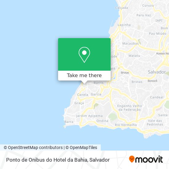 Ponto de Onibus do Hotel da Bahia map
