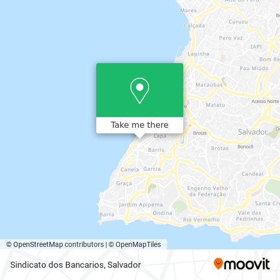 Sindicato dos Bancarios map