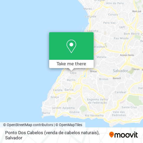 Mapa Ponto Dos Cabelos (venda de cabelos naturais)