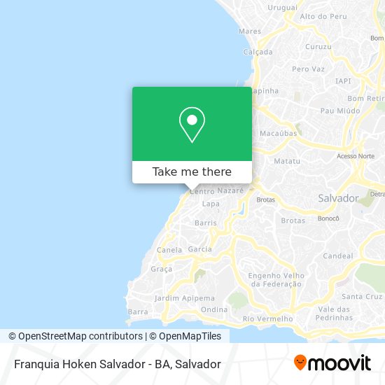 Franquia Hoken Salvador - BA map