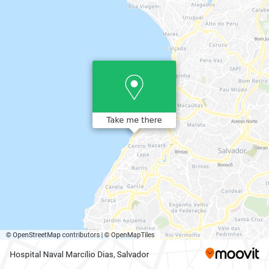 Hospital Naval Marcílio Dias map