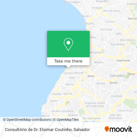 Mapa Consultório de Dr. Elsimar Coutinho