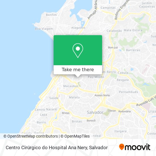 Centro Cirúrgico do Hospital Ana Nery map