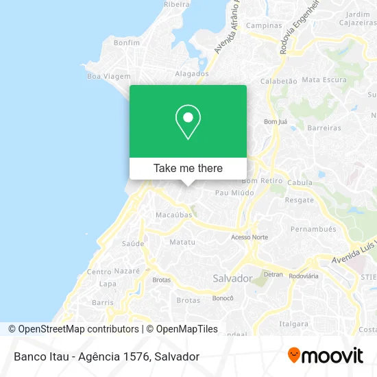 Banco Itau - Agência 1576 map