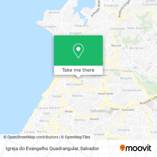 Igreja do Evangelho Quadrangular map