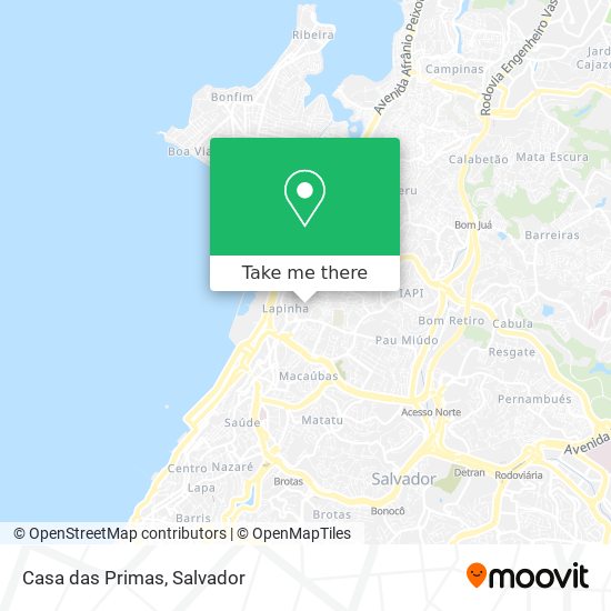 Casa das Primas map