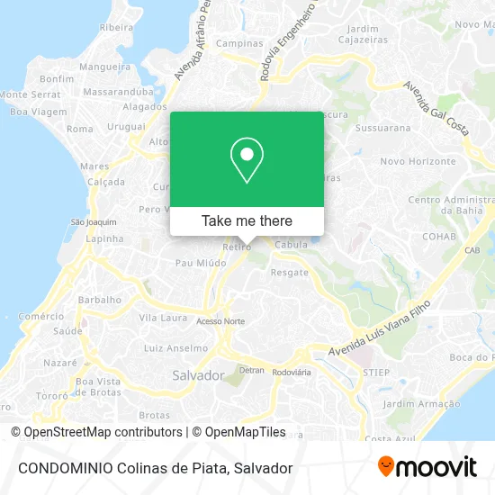 CONDOMINIO Colinas de Piata map