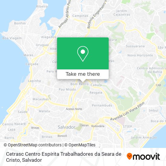 Cetrasc Centro Espírita Trabalhadores da Seara de Cristo map