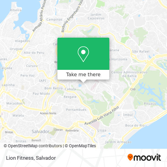 Lion Fitness map