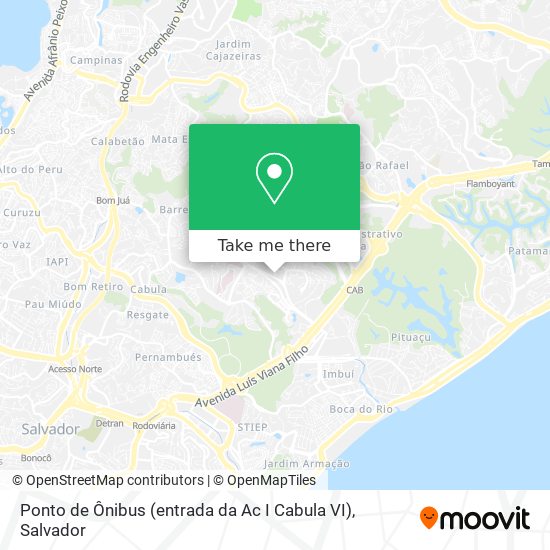 Ponto de Ônibus (entrada da Ac I Cabula VI) map