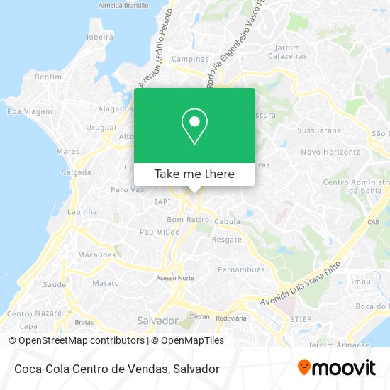 Coca-Cola Centro de Vendas map